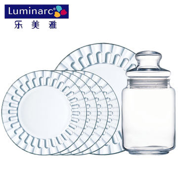 Luminarc 乐美雅 圆满果碟储物罐 6件套