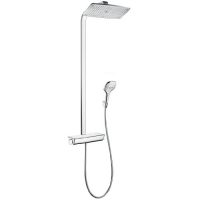 hansgrohe 汉斯格雅 飞雨Select E360单速淋浴管 #27112400花洒 600mm超大速淋体验