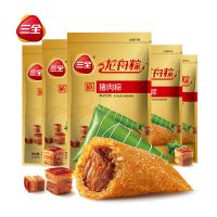 三全 龙舟粽子咸粽10只猪肉新鲜肉粽200g*5袋